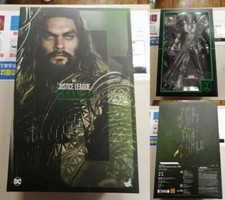 Justice League Aquaman 1/6 Action Figure Black Suit Hot Toys MMS447 Used Rare JP