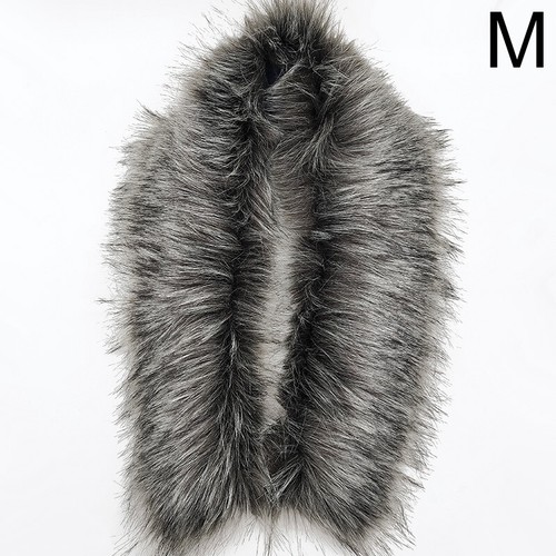 Damen Faux Fuchspelz Kragen Schal Halswärmer Halstuch Fellig Flauschig Warm Winter - Bild 16 von 87
