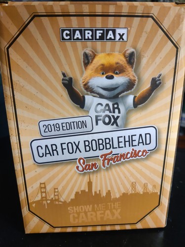 Car Fox Bobblehead nuevo en caja - edición 2019 San Francisco Carfax nuevo en caja - Imagen 4 de 5