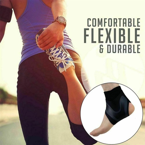 Ankle Brace Support Compression Sleeve Plantar Fasciitis Pain Relief Foot Wrap - - Picture 8 of 14
