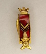 1048 - Distintivo grado militare Sergente Maggiore Fanteria - da abito civile