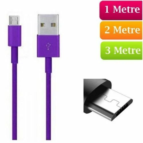 Long Micro USB Data Sync Charger Cable Lead For Samsung LG Android Phones 1/2/3M - Image 4 of 4