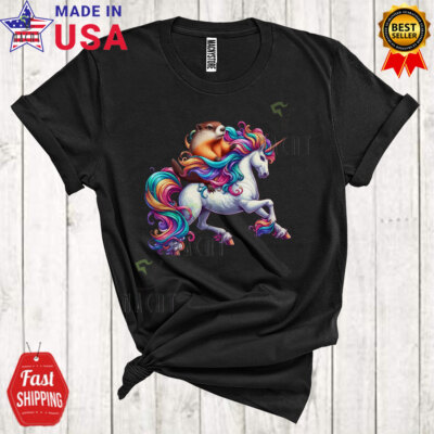 Groundhog Riding Unicorn, Lovely Groundhog Unicorn Wild Animal, Zoo Keeper Shirt