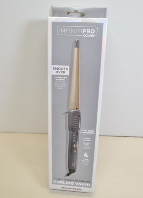 CURLING IRON WAND Conair Infiniti Pro 1 1/2'' Tourmaline Ceramic Beachy Waves