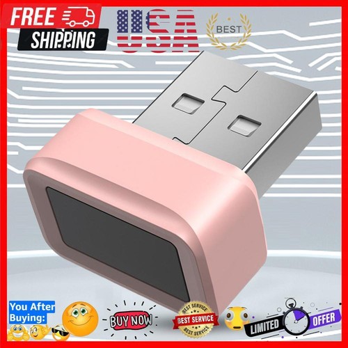 USB Fingerprint Key Reader Anti-Spoofing Windows Hello FIDO U2F 360° Touch