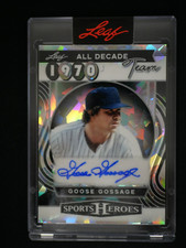 GOOSE GOSSAGE 2025 LEAF SPORTS HEROES ALL DECADE TEAM SILVER CRYSTAL AUTO /35