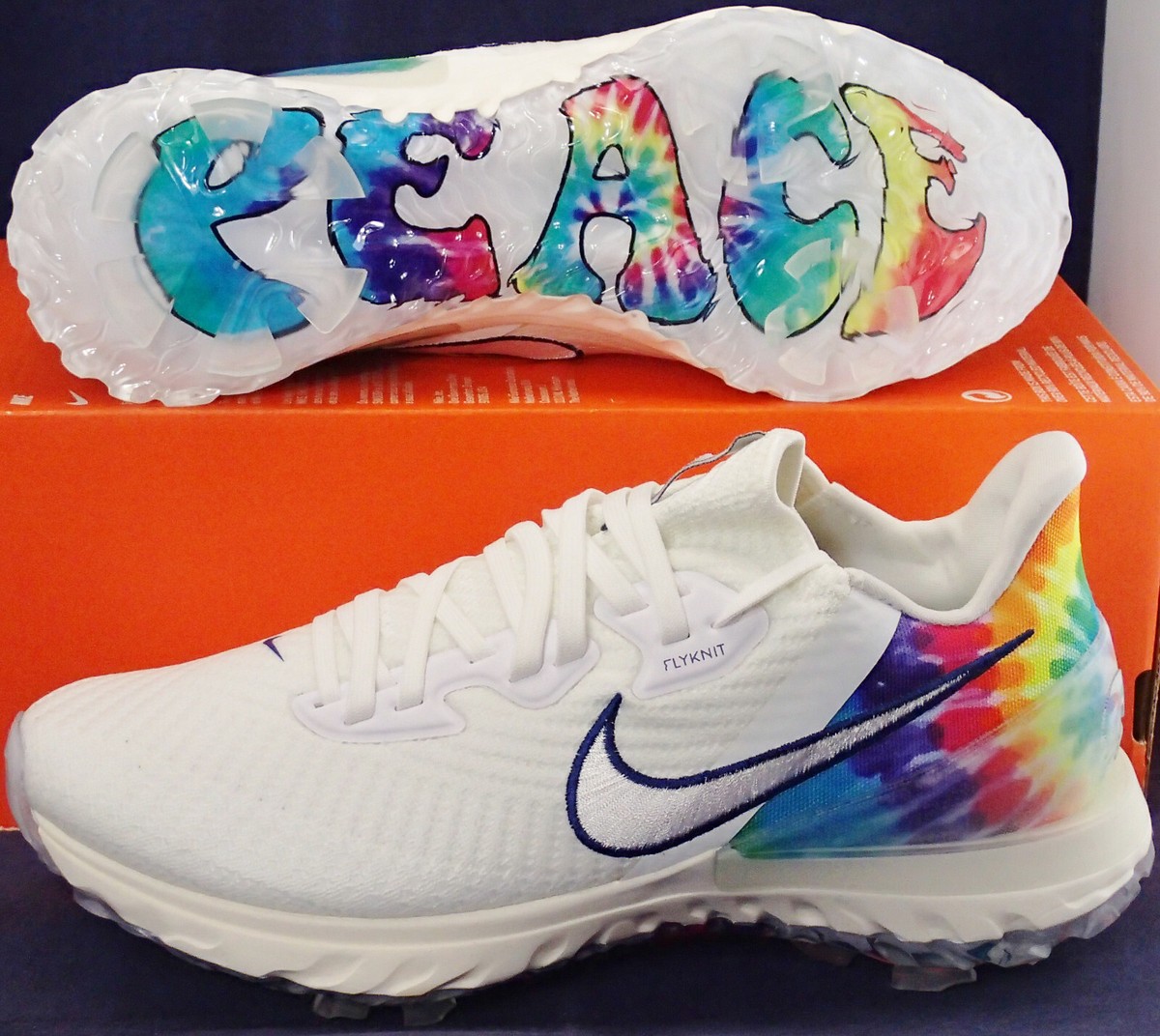2020 Nike Air Zoom Infinity Tour NRG Peace Love and Golf SZ