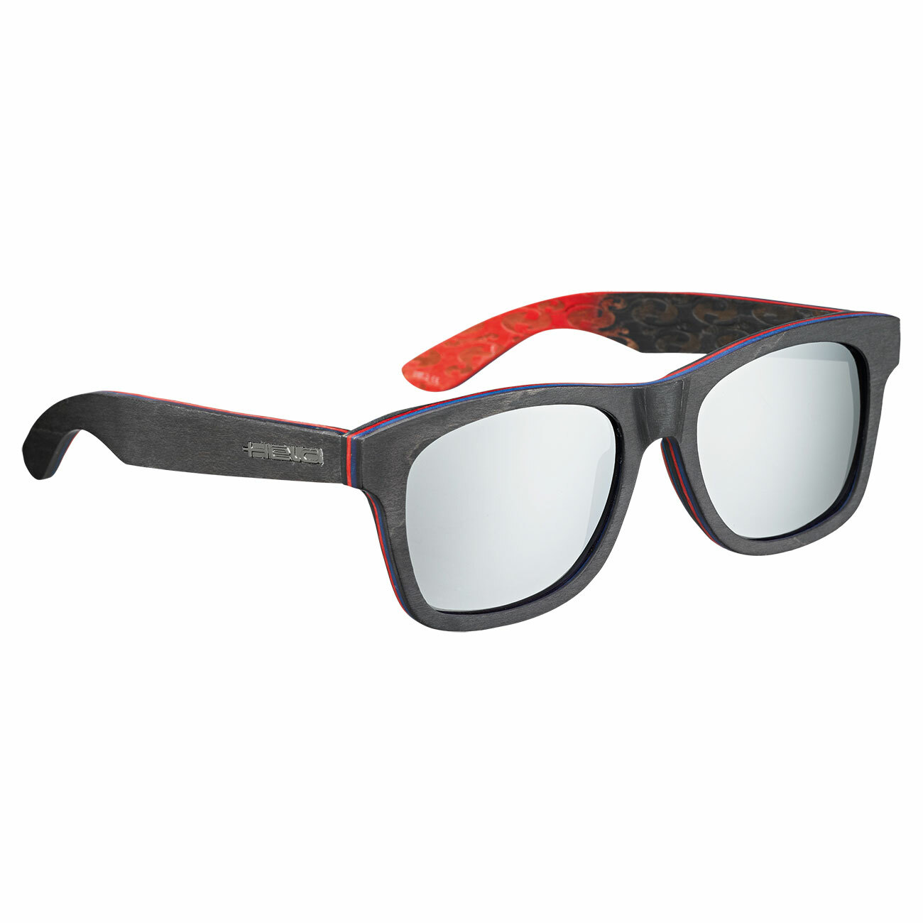 Hero Sunglasses with Wooden Frame Polarized Black Bike Vintage