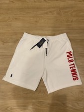Polo Ralph Lauren Men s Double Knit Cotton Blend Sweat Shorts White NWT L