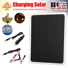 22w Mono Solar Panel Battery Charging Kit Charger Controller Boat Caravan Home