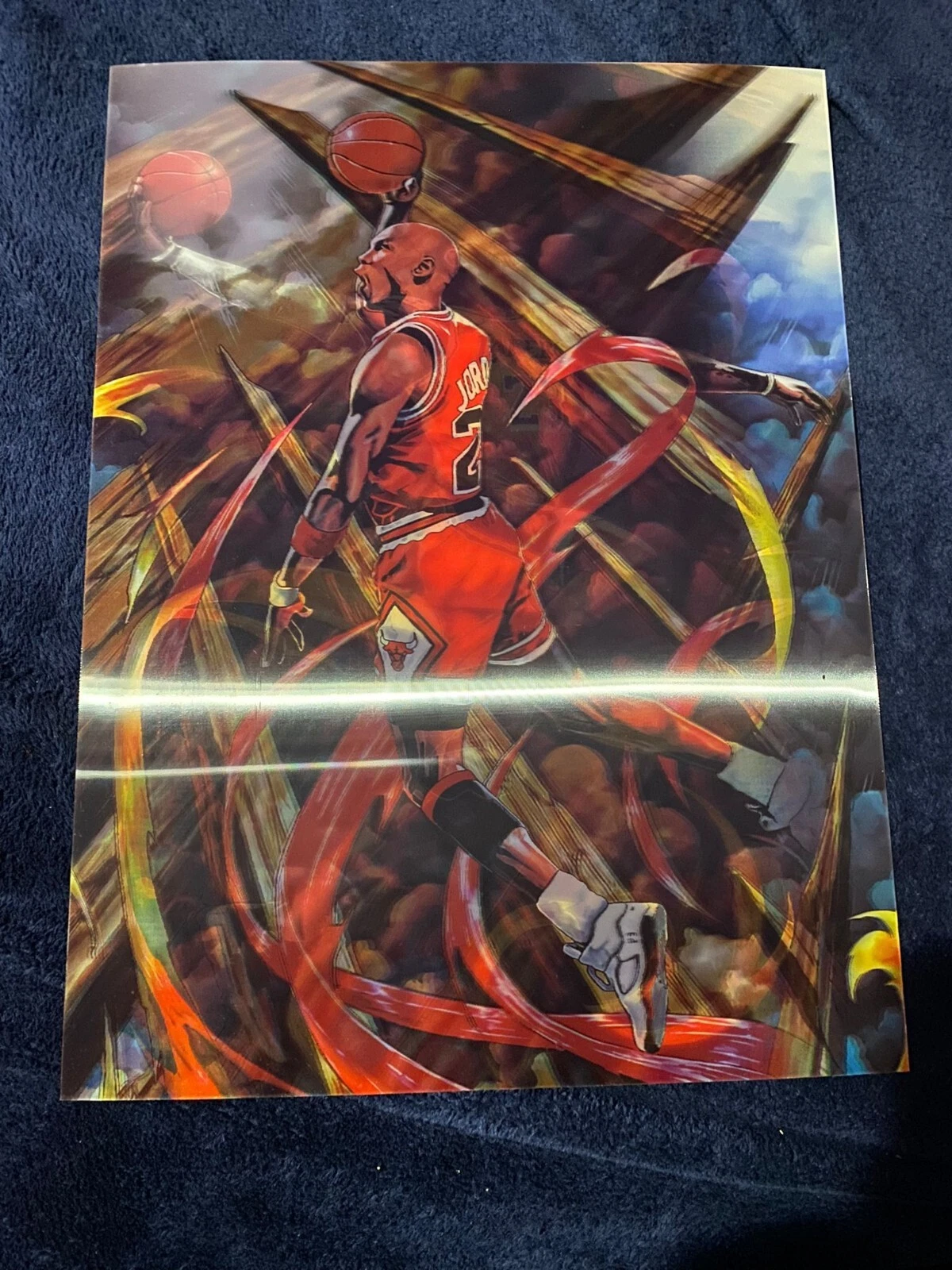 Lebron James and Michael Jordan 3D Poster - NBA Legends 3d Poster