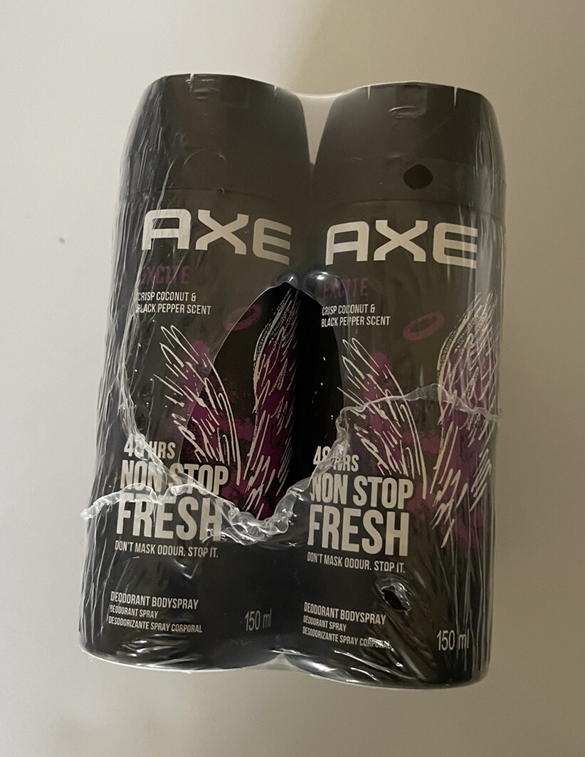 Axe Body Spray Excite 6 pack Coconut & Black Pepper Scent 48H Deodorant 150 ml