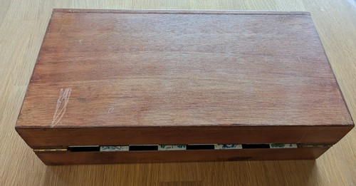 Handgeschnitztes Chinesisches Schachbrett Holz Vintage Antik Stil Kompl. Unika - Bild 13 von 16