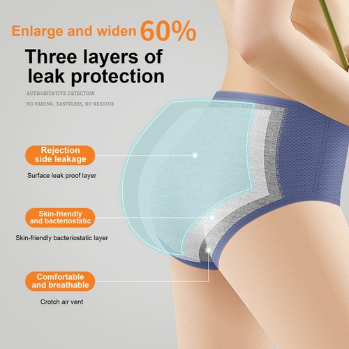 8X Everdries Leakproof Underwear Women Incontinence Leak Proof Protective Pant - Picture 3 of 24