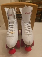 Chicago Women's Classic Roller Skates Premium White Quad Rink Skates -Size 9 US