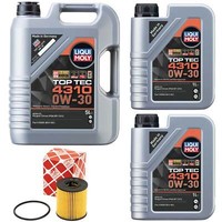 MotoröL Set Top Tec 4310 0W-30 Liqui Moly 7 Liter + ÖLfilter FüR Peugeot Boxer