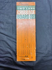 Vintage Pleasantime Cribbage Board No.715  Pacific Game Co. 1967 - FREE SHIPPING