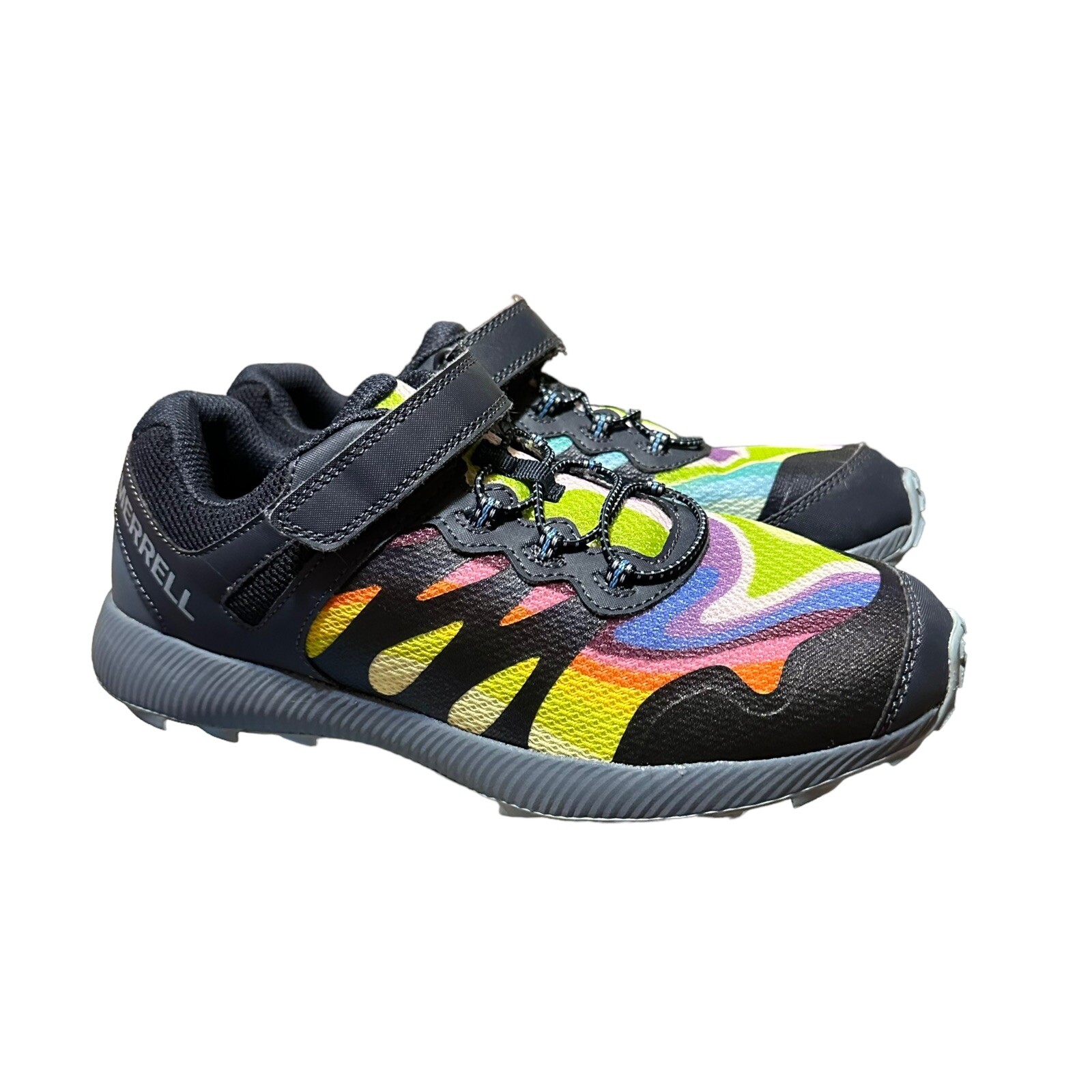 Scarpe da trail running Merrell Nova 2 Rainbow bambina taglia 5 5 W cinturino multicolore
