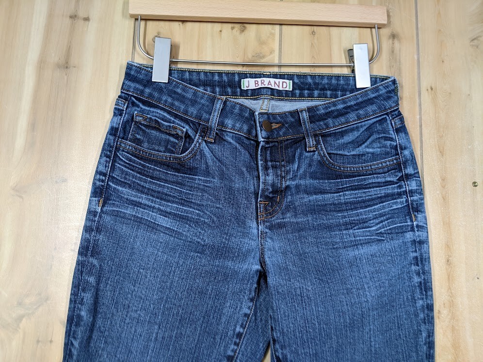 J Brand Ink Dark Wash Denim Mid Rise Slim Straight Leg Jeans