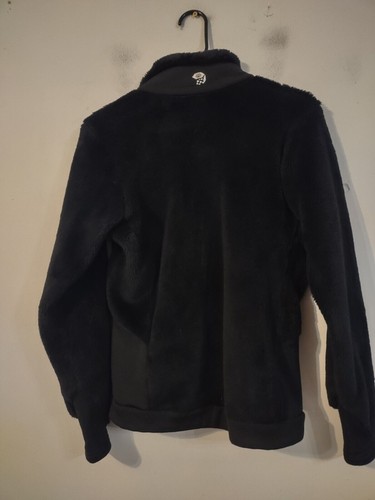 Mountain Hardwear Fleece Full Zip Jacket Women's Size Small Black Fuzzy - Picture 7 of 8