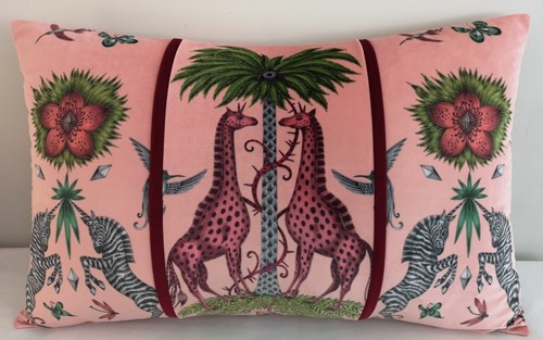 Emma J Shipley CREATURA PINK VELVET cushion PAD INC - VARIOUS SIZES- SEE LISTING - Picture 6 of 28