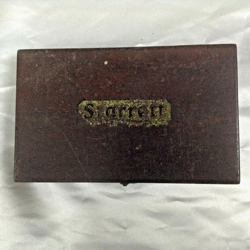 STARRETT # 440 A DEPTH MICROMETER VERY RARE WITH NICE WOODEN CASE* FREE SHIPPING - Picture 2 of 3