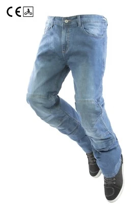 Jeans Techniciens Moto OJ Storm Bleu Taille 52 Renforcés Protections Imperméable - Photo 1/4