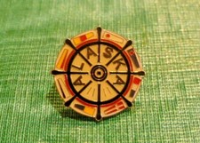 Pin's souvenir Alaska pinback drapeaux nautiques 