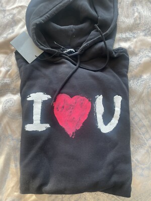 BALENCIAGA I love U パーカー Balenciaga I Love U Oversized Hoodie Sz L NWT | eBay