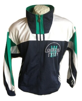 Felpa da uomo sportiva adidas Giacca Full zip Maglia Vintage