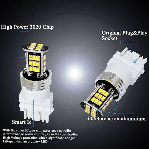 AllaLighting 6000K 30-LED 3156 Back Up Reverse Light,Rear Turn Signal Bulb Whtie - Picture 6 of 7