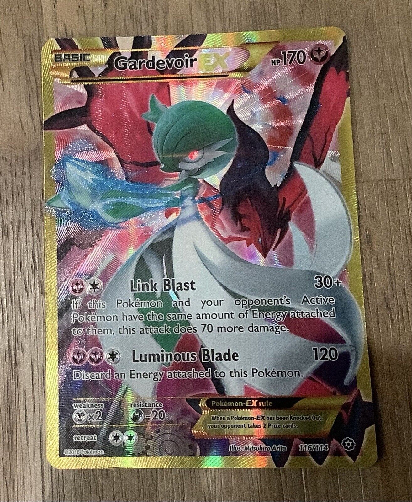 Pokémon TCG Gardevoir-EX Steam Siege 116/114 Holo Secret Ultra