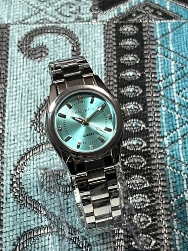Orologio Donna Bambina 29mm Quarzo Sunburst Tiffany Brillanti Cristalli