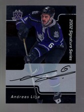 2001-02 BAP Signature Series Andreas Lilja Vault Auto #213 Los Angeles Kings