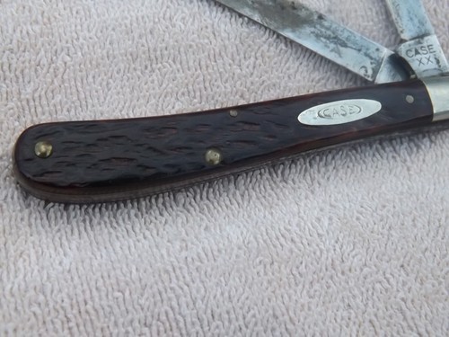 1940-1969 STRAIGHT XX ERA CASE XX 62048 SLIM TRAPPER KNIFE RODGERS BONE HANDLE - Picture 2 of 12
