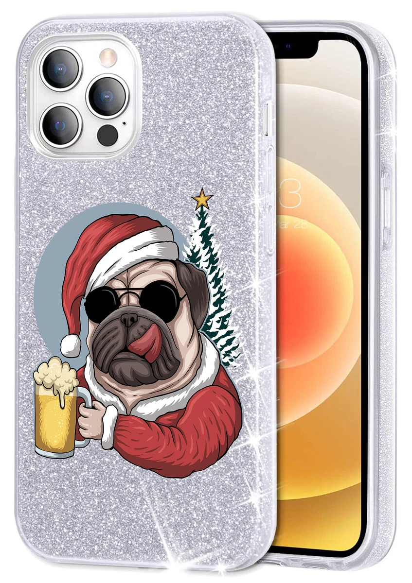 Custodia Yoedge Per IPhone 11 Con Pupazzo Di Neve 3D - Natale Morbida TPU Antiurto Rossa