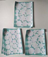 Snowflake Stickers Winter Christmas 215 Pieces 8 Sheets White New