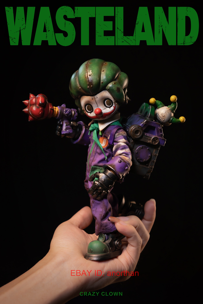 WeArtDoing Studio Wasteland Crazy Clown Joker 8in H26cm