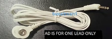 ELECTRODE LEAD WIRE Cable 3.5mm FOR EROSTEK ESTIM UNIT- Snap Connection lead