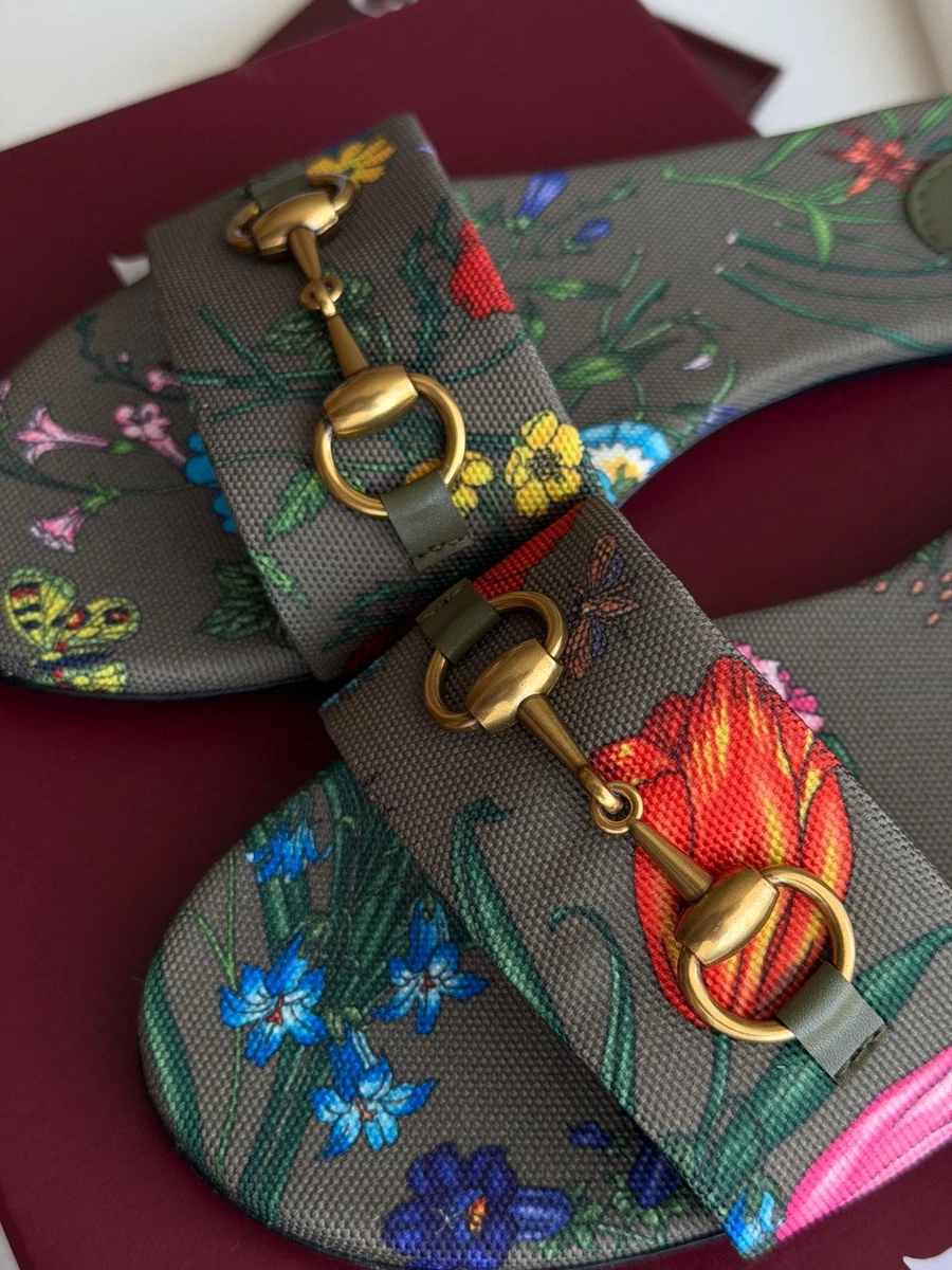Gucci Floral Slide Sandals for Women for sale | eBay
