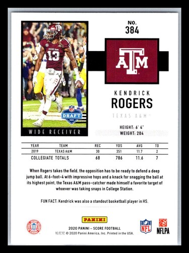 2020 Panini Score Football # 221 - 440 - Pick Your Card! - Picture 216 of 306