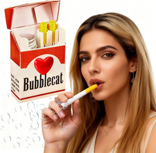 2 Mini Bubble Cigarettes - Red Heart Portable Gag Gift for Adults