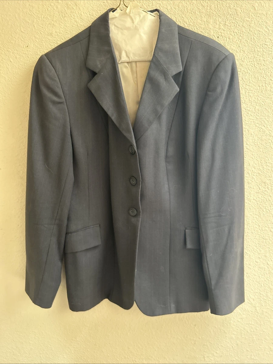Veste De Chasse PYTCHLEY Competition Hunt – Taille Youth 14 – Gris Anthracite – Made In England