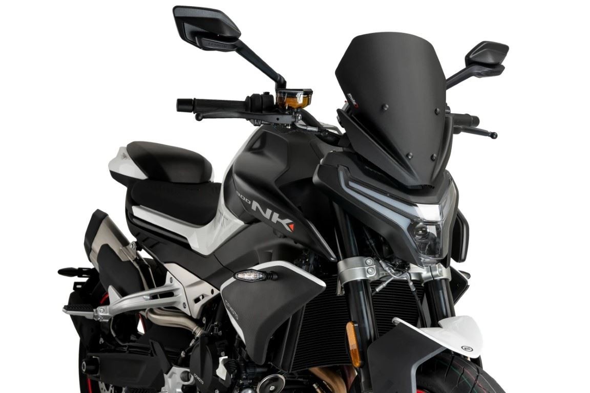 Puig Matt Black New Generation Sport Screen CF Moto 800NK Advanced 2023-2025