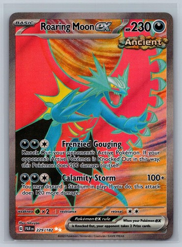 Roaring Moon ex 229/182 Ultra Rare Paradox Rift Pokemon Card Near Mint