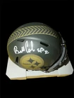 BILL COWHER Signed PITTSBURGH STEELERS 25 SALUTE TO SERVICE Mini Helmet HOF JSA