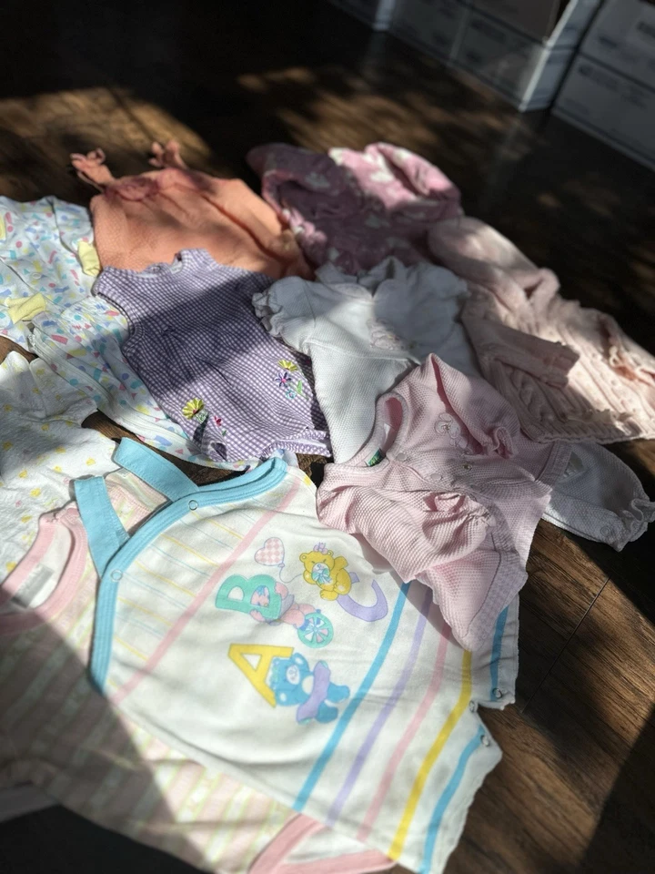 Lote Ropa Bebé Niña Vintage 0-6 Meses Mezcla Healthtex, McBaby, Spencers, Carter Foto 4 de 4