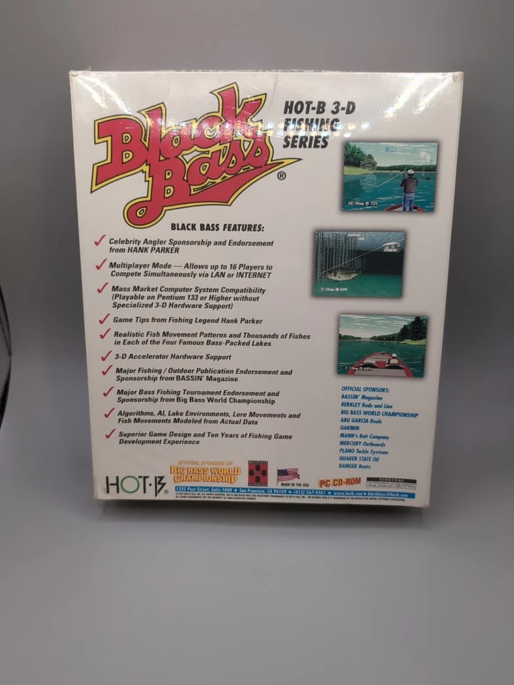 Black Bass Big Box PC Game New In Box Damaged Shrink Wrap - Image 2 of 4