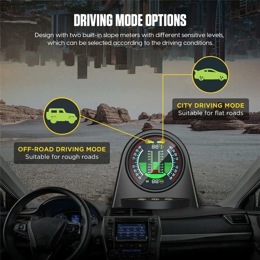 Digital Inclinometer Slope Meter Gauge Gradient Tilt Indicator For Off Road Car - Изображение 2 из 4