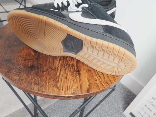 Nike SB Dunk Low Pro ShoesBlack, White, Black, Gum Light Brown, Black Sz9 ✅ - Picture 4 of 10